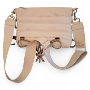 Antonio Melani Cream Puffer Expandable Purse